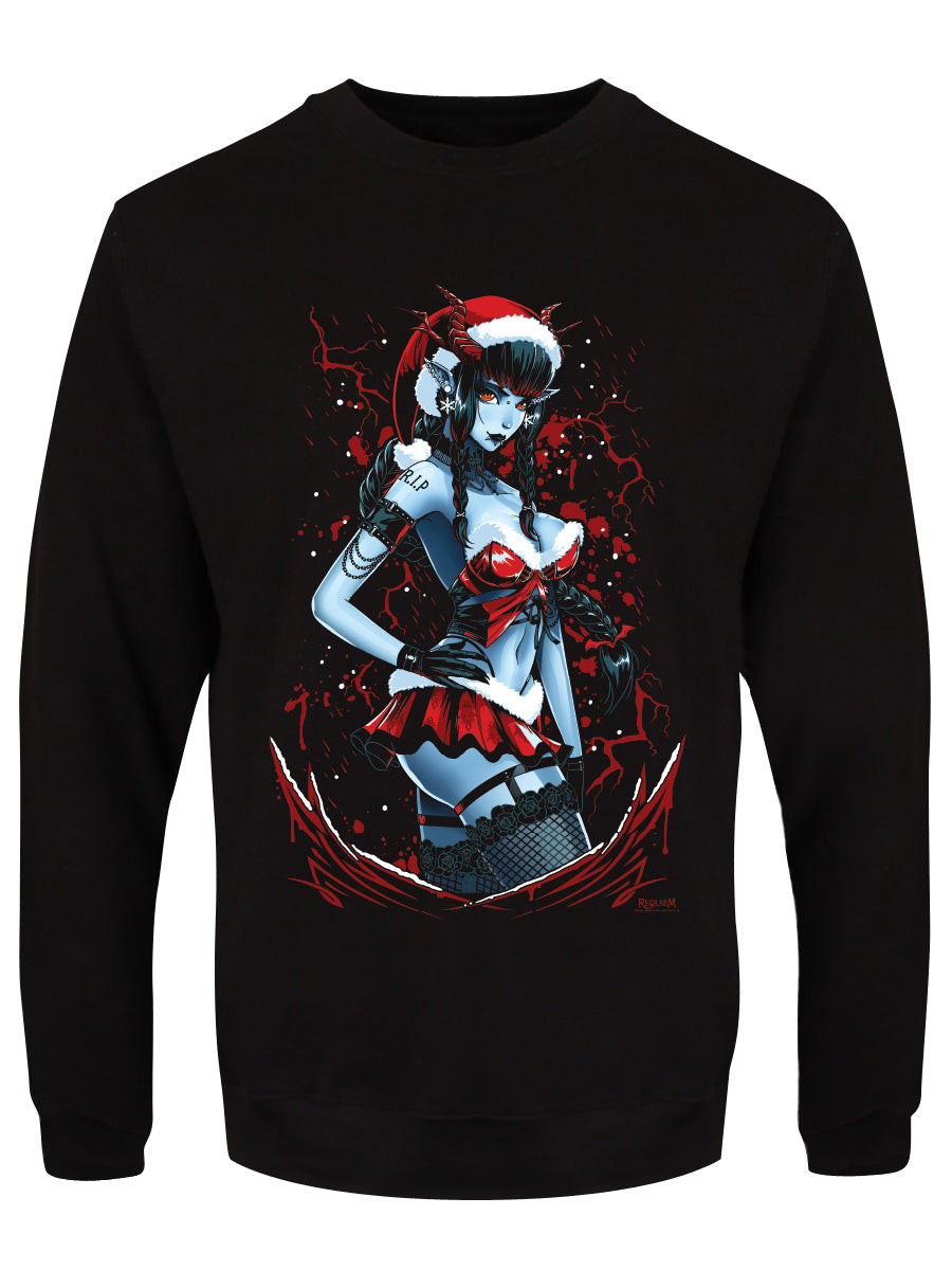 Requiem Collective Secret Santa Men's Black Christmas Jumper