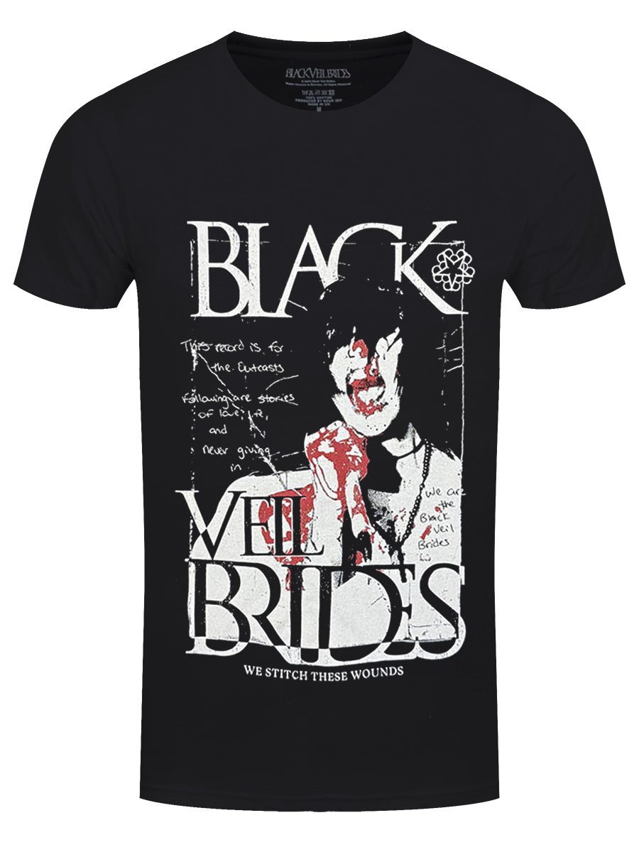 Black Veil Brides Stitch These Wounds Men's Black T-Shirt