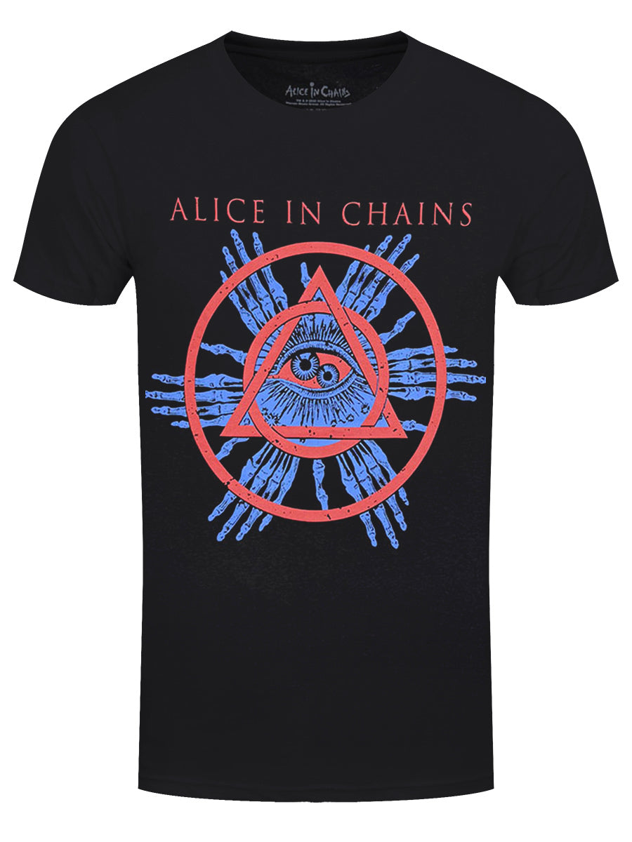 Alice In Chains Circle Triangle Men's Black T-Shirt