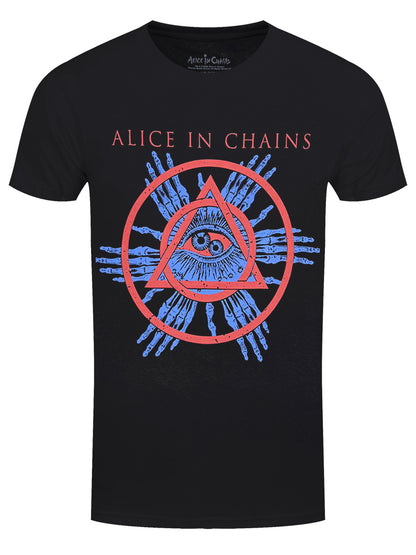 Alice In Chains Circle Triangle Men's Black T-Shirt