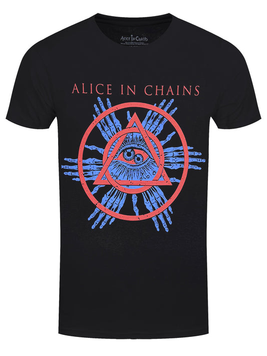 Alice In Chains Circle Triangle Men's Black T-Shirt