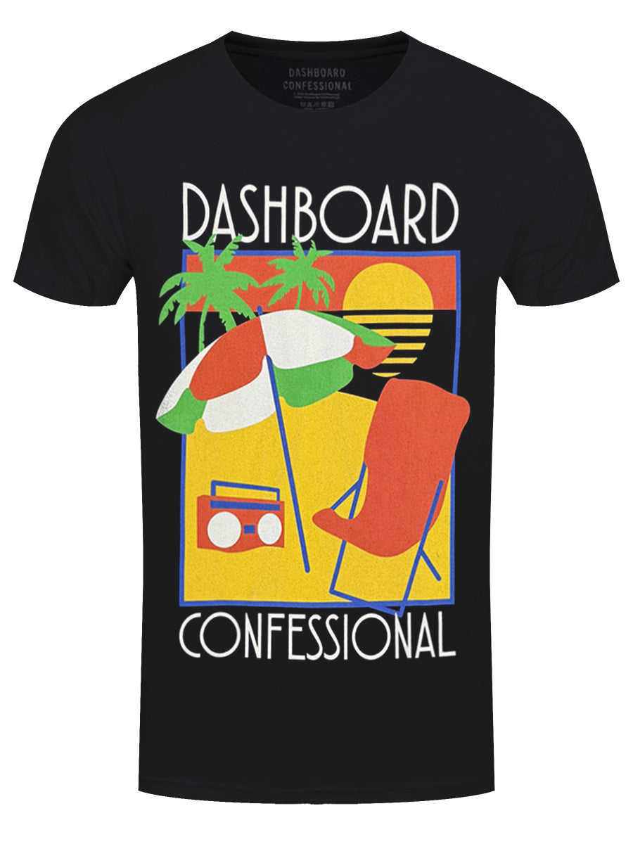 Dashboard Confessional Vacation Tour Men's Black T-Shirt