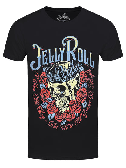 Jelly Roll Skull Rose Men's Black T-Shirt