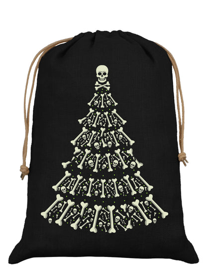 Alternative Xmas Black Hessian Santa Sack