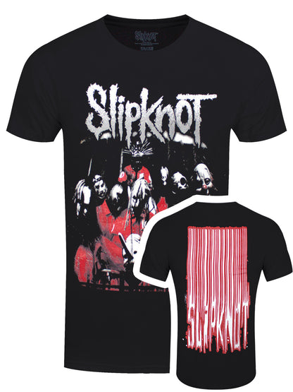 Slipknot Stretched Barcode Men's Black T-Shirt