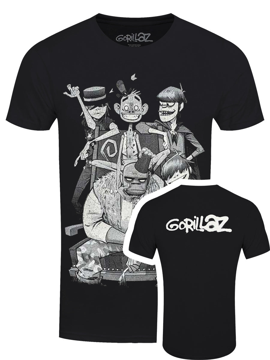 Gorillaz George Spray Men's Black T-Shirt