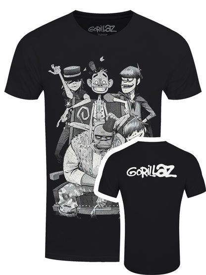Gorillaz George Spray Men's Black T-Shirt
