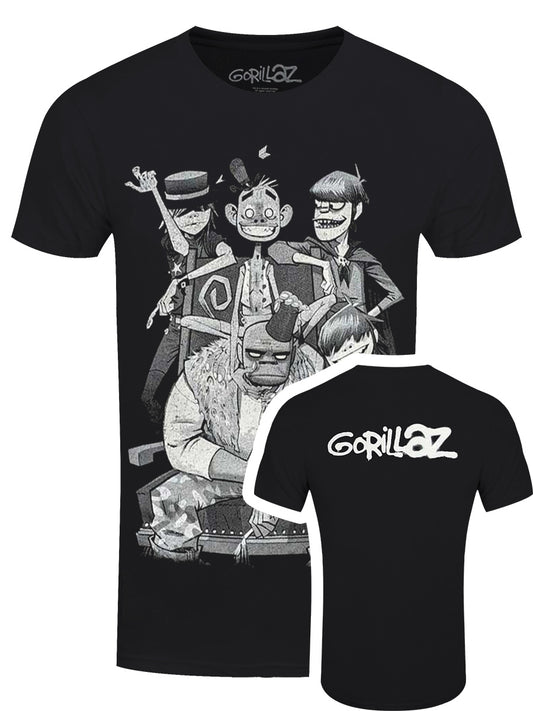 Gorillaz George Spray Men's Black T-Shirt