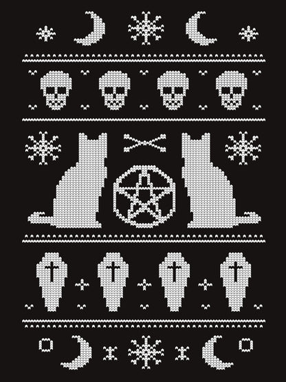 Bewitched Ladies Black Christmas Jumper