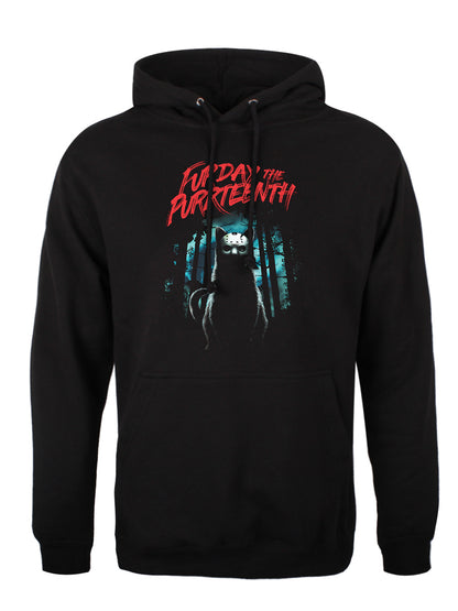 Horror Cats Furday The Purrteenth Men's Black Pullover Hoodie