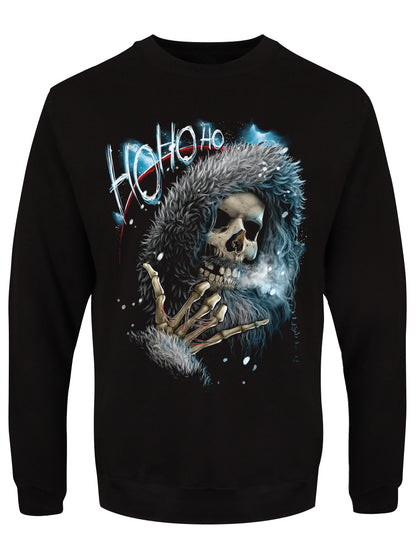 Ho Ho Ho Skeleton Men's Black Christmas Jumper