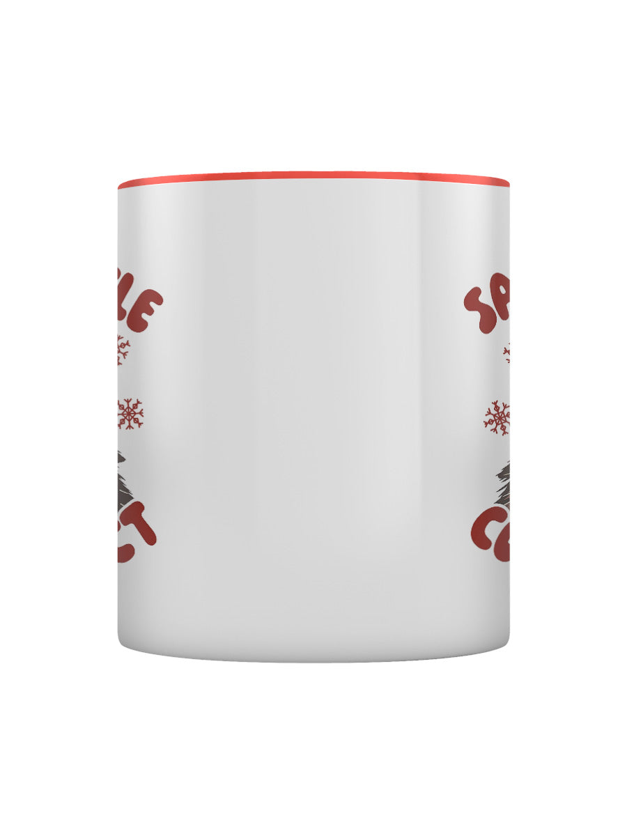 Santa's Little Coffee Addict Red Inner 2-Tone Mug