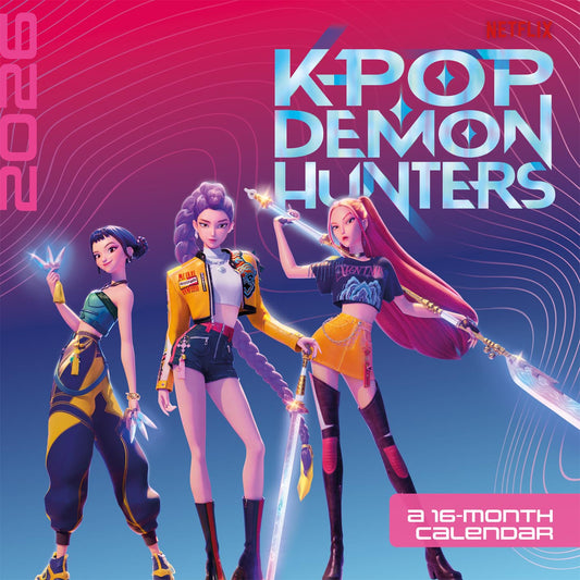 KPop Demon Hunters 2026 Square Calendar