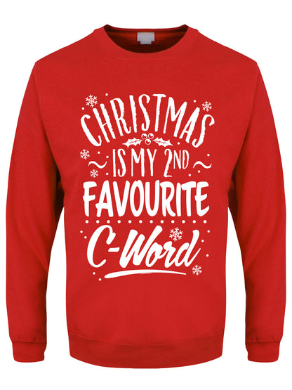 Christmas Is My 2nd Favourite C-Word Men's Red Christmas Jumper