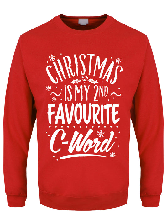Christmas Is My 2nd Favourite C-Word Men's Red Christmas Jumper