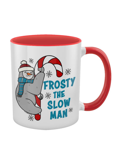 Frosty The Slow Man Red Inner 2-Tone Mug