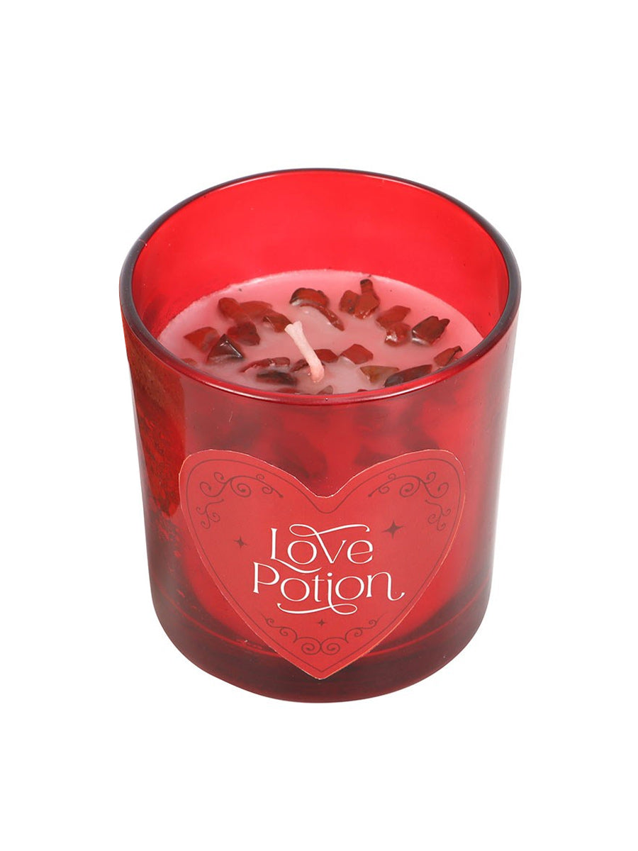 Love Potion Raspberry Crystal Chip Candle