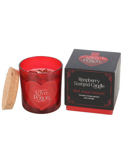 Love Potion Raspberry Crystal Chip Candle
