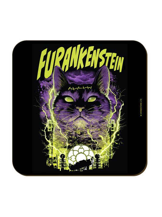 Horror Cats Furankenstein Square Coaster
