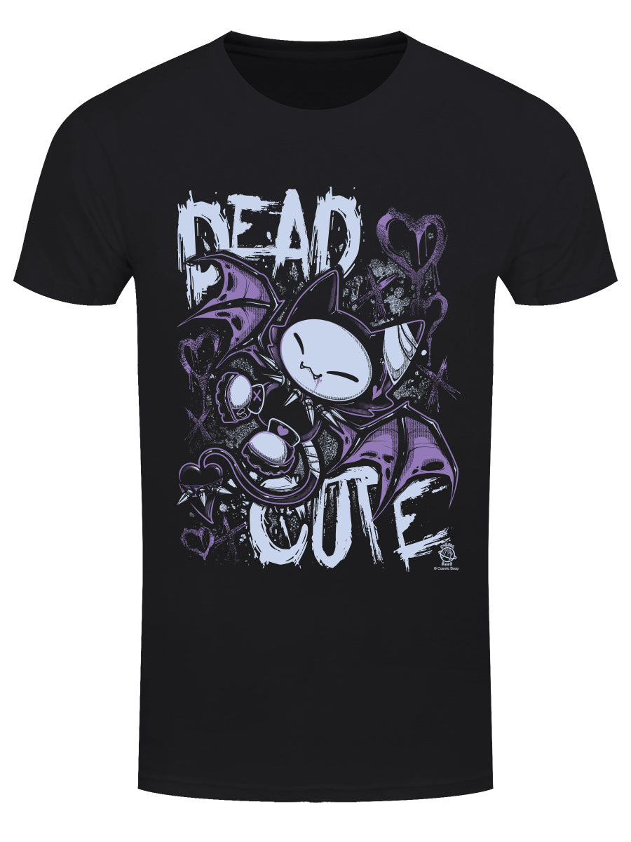 Cosmic Boop Dead Cute Men's Black T-Shirt