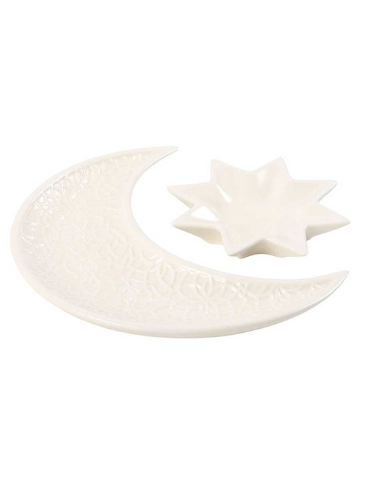 Crescent Moon and Star Trinket Dishes