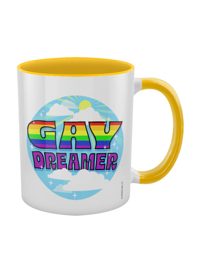 Gay Dreamer Yellow Inner 2-Tone Mug
