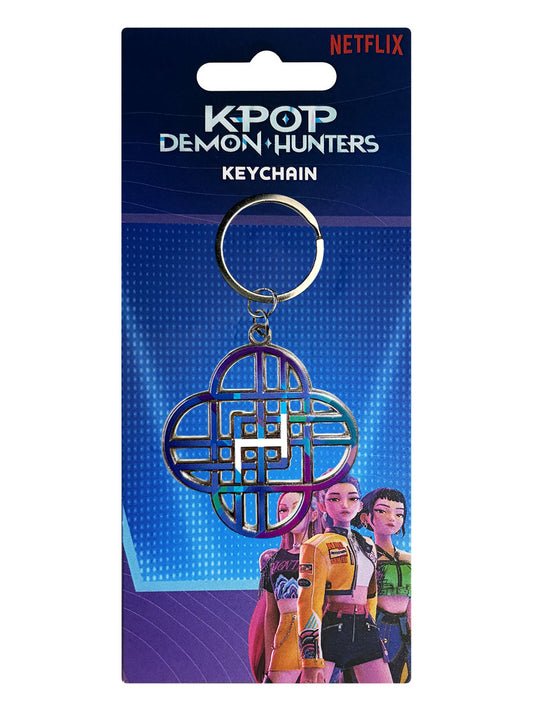 K-Pop Demon Hunters Huntrix Logo Metal Keyring