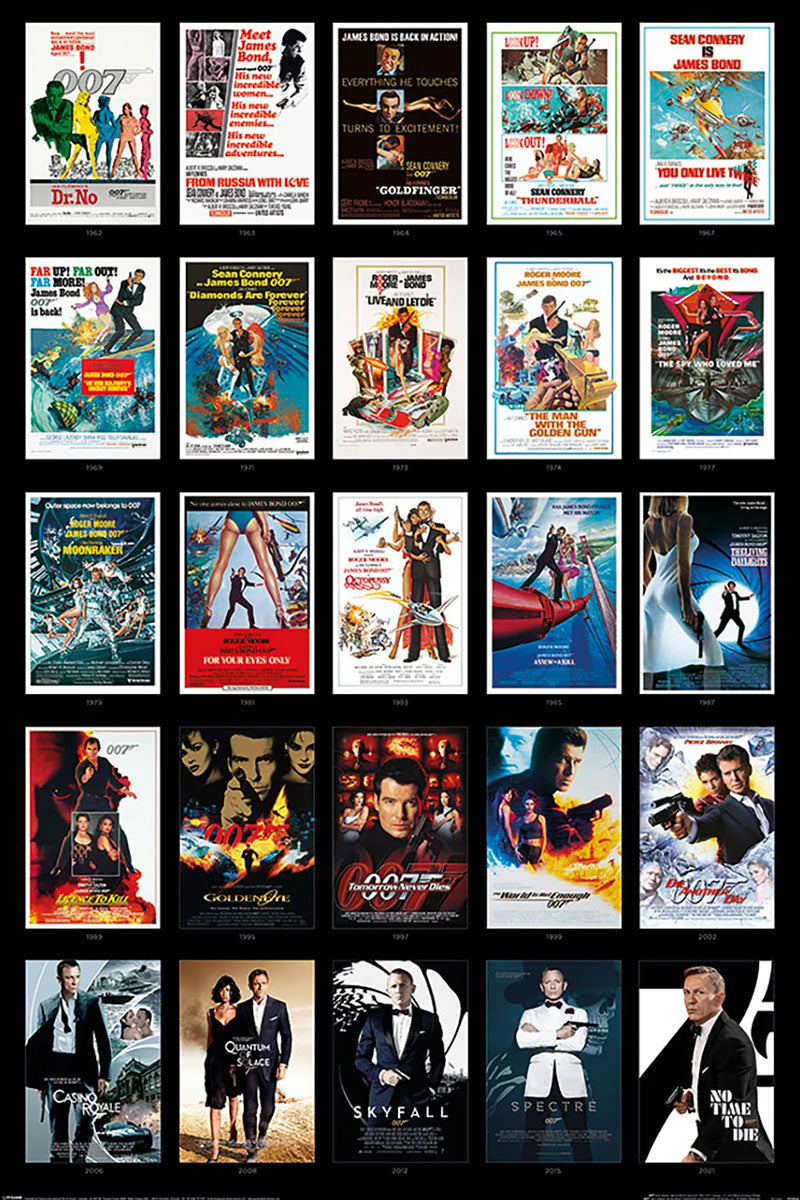 James Bond (25 Films) Maxi Poster