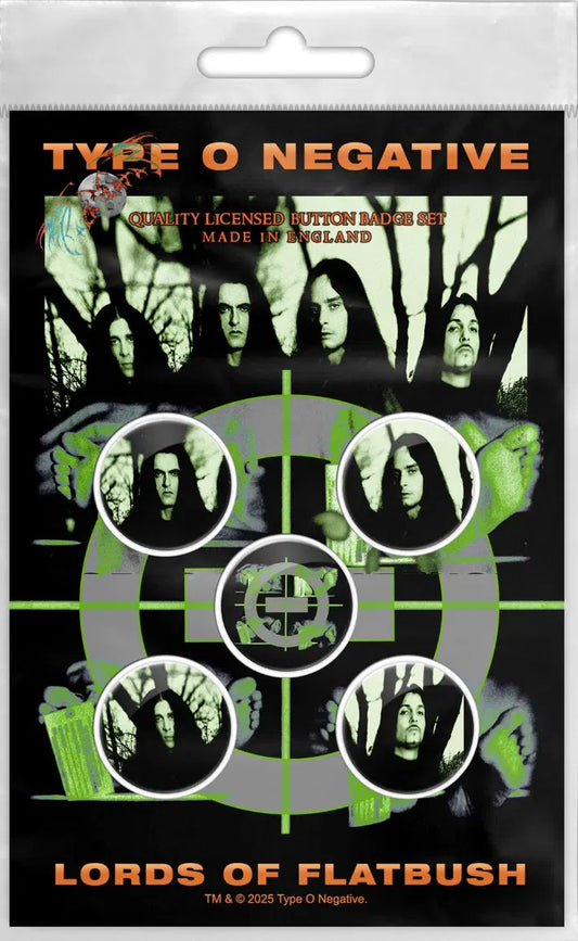 Type O Negative Lords Of Flatbush Badge Pack