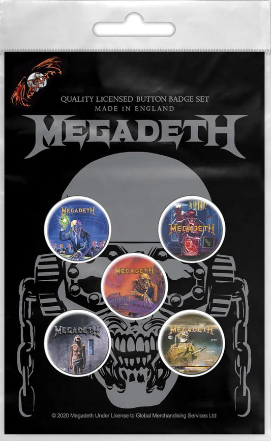 Megadeth Vic Rattlehead Badge Pack