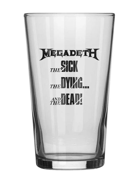 Megadeth The Sick, The Dying And The Dead Drinking Glass