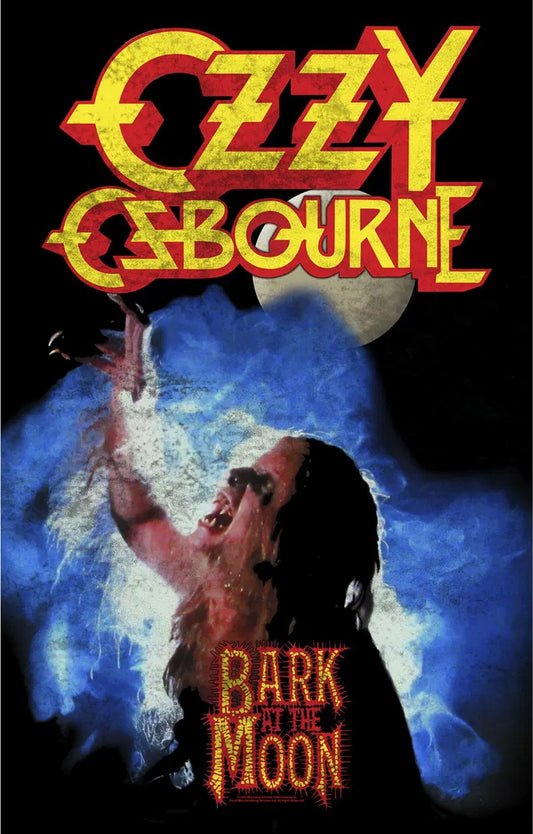 Ozzy Osbourne Bark At The Moon Textile Flag