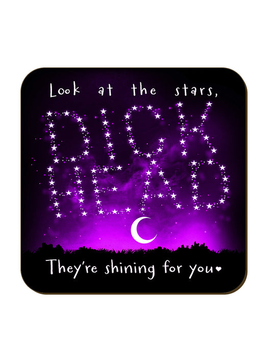 Dickhead - Shining Stars Square Coaster