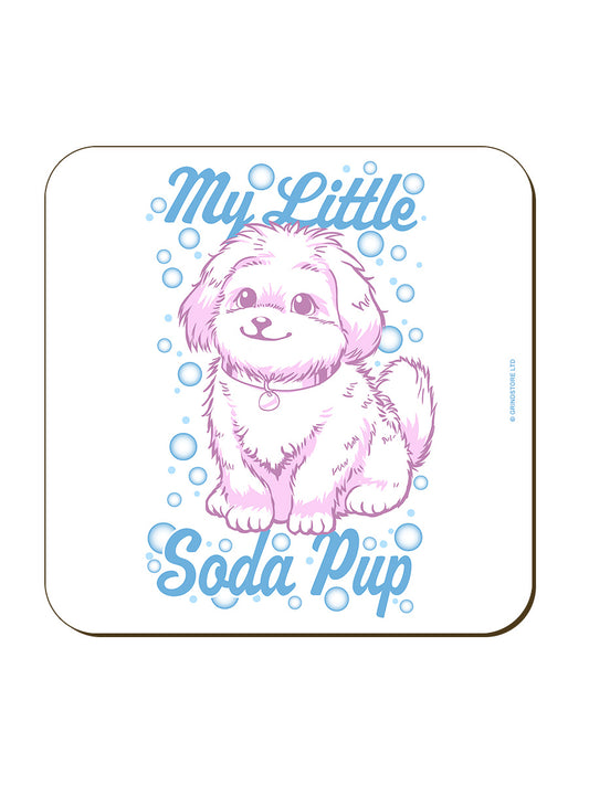 My Little Soda Pup Square Coaster