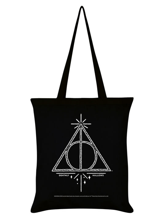 Harry Potter (Deathly Hallows) Black Tote Bag