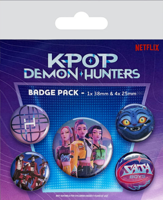 K-Pop Demon Hunters Badge Pack