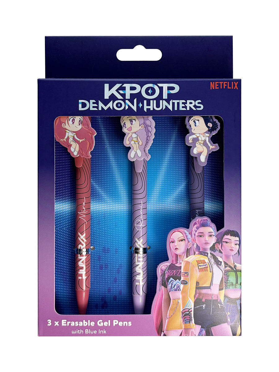 K-Pop Demon Hunters Erasable Gel Pen - 3 Pack