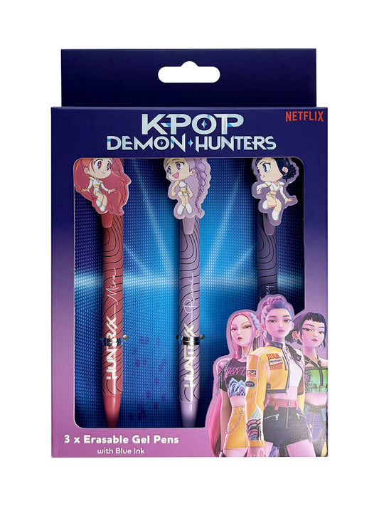 K-Pop Demon Hunters Erasable Gel Pen - 3 Pack