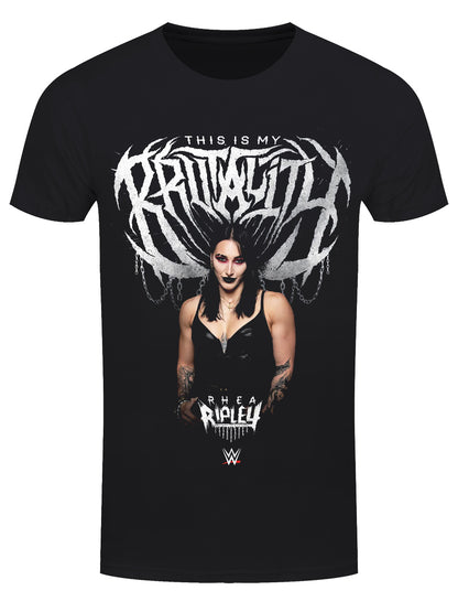 WWE Rhea Ripley Brutality Men's Black T-Shirt