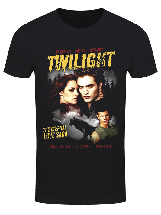 Twilight Comic Style Men's Black T-Shirt