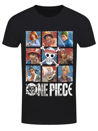One Piece Strawhat Pirates Men's Black T-Shirt