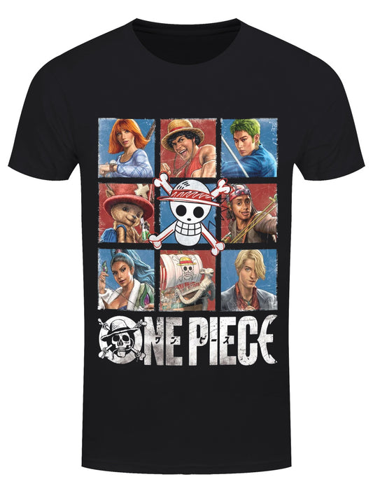 One Piece Strawhat Pirates Men's Black T-Shirt