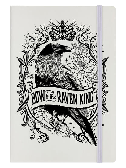 Bow To The Raven King Cream A5 Hard Cover Notebook