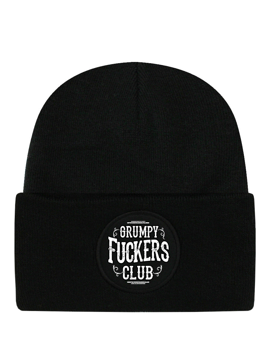 Grumpy Fuckers Club Black Beanie