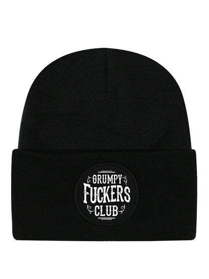 Grumpy Fuckers Club Black Beanie