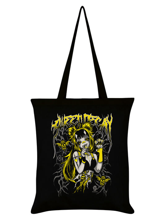 Cosmic Boop Sweet Decay Black Tote Bag