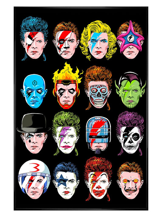 David Bowie Floating Heads Maxi Poster