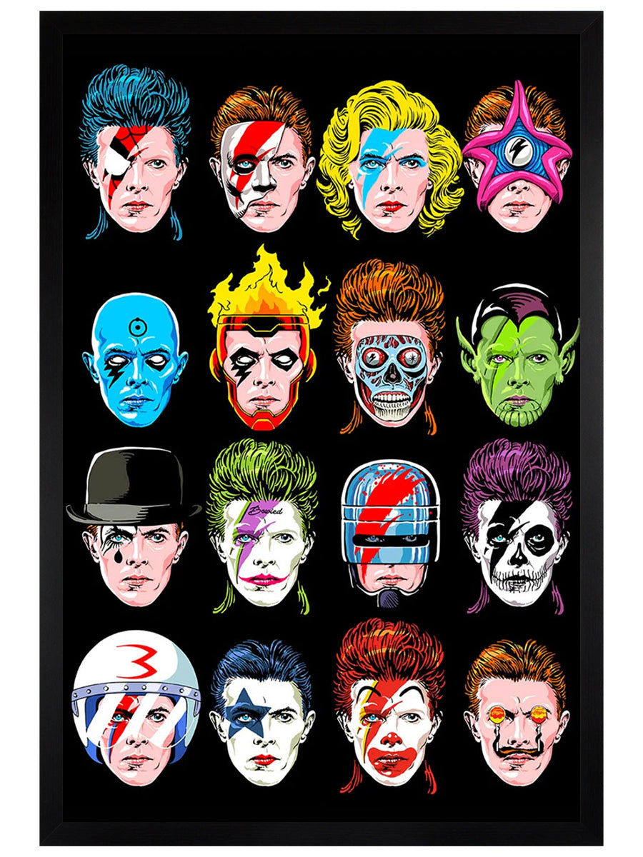 David Bowie Floating Heads Maxi Poster