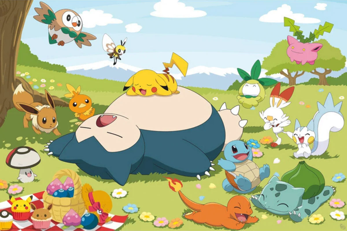 Pokemon Picnic Day Maxi Poster
