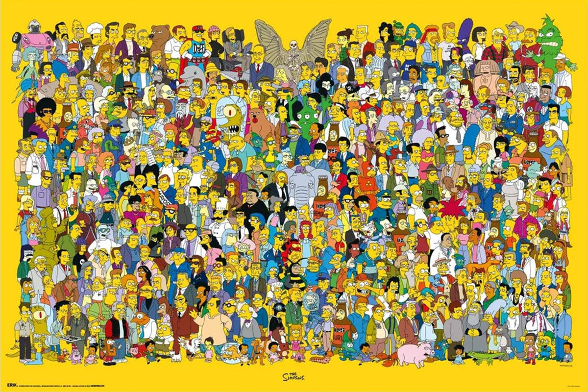 The Simpsons Character Montage Maxi Poster